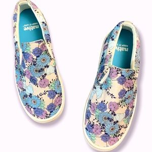 Native Floral Slip Ons